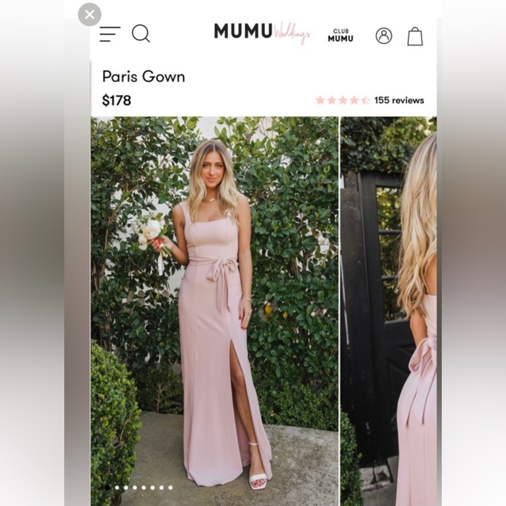 Paris Gown Bridesmaid dress